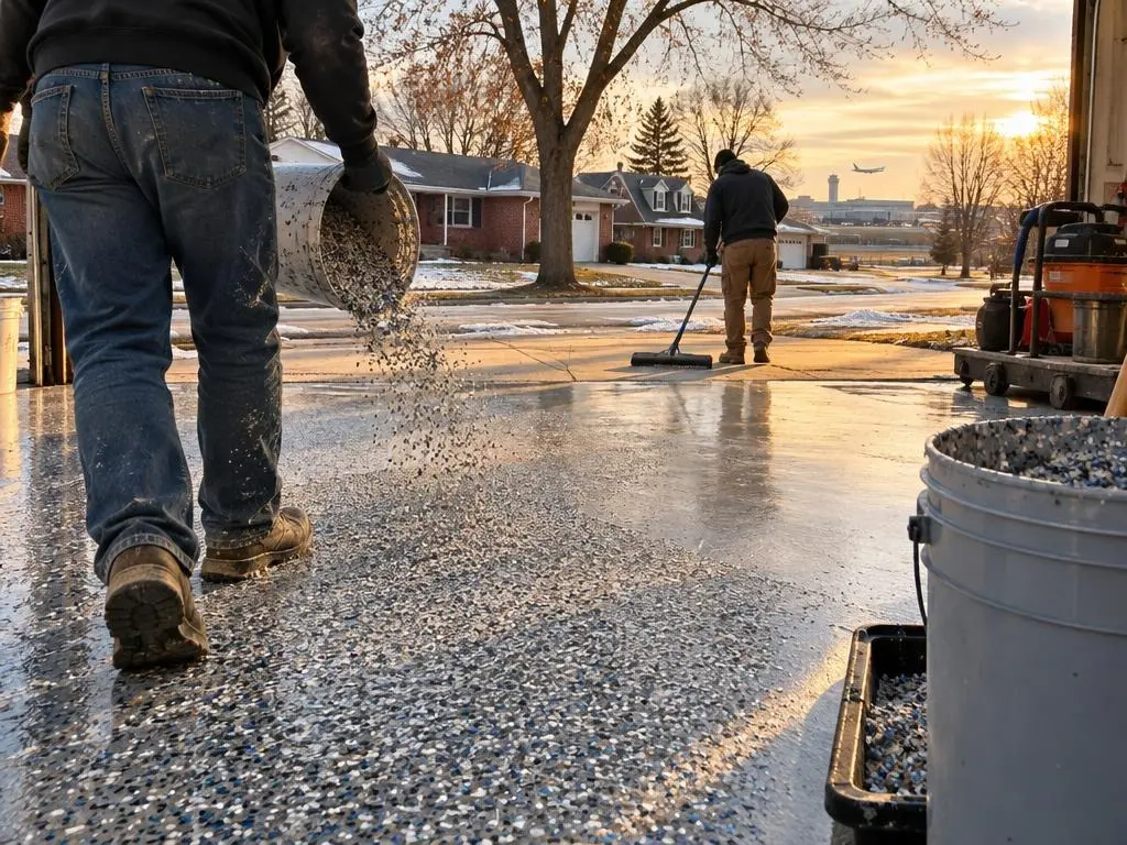 Epoxy Flake Floors in Des Plaines, IL