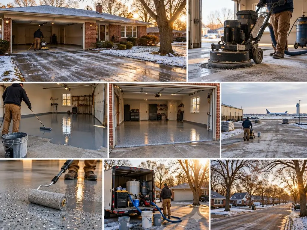 Garage Floor Epoxy in Des Plaines, IL
